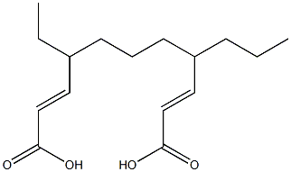 Diacrylic acid 3,7-decanediyl ester Struktur