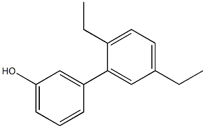 3-(2,5-Diethylphenyl)phenol Struktur