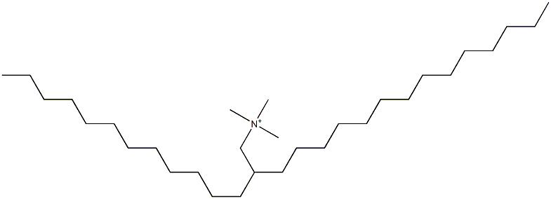 (2-Dodecylhexadecyl)trimethylaminium Struktur