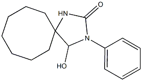 3-Phenyl-4-hydroxy-2-oxo-1,3-diazaspiro[4.7]dodecane Struktur