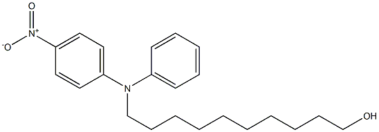 10-(N-Phenyl-4-nitroanilino)-1-decanol Struktur