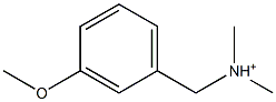 3-Methoxy-N,N-dimethylbenzenemethanaminium Struktur