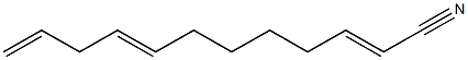 2,8,11-Dodecatrienenitrile Struktur