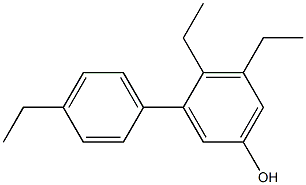 4,5-Diethyl-3-(4-ethylphenyl)phenol Struktur