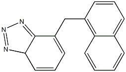 7-[(1-Naphtyl)methyl]-3aH-benzotriazole Struktur