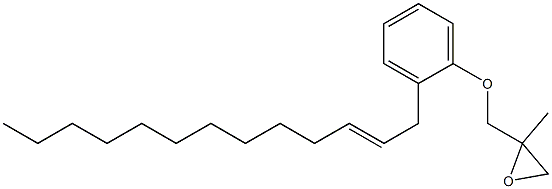 2-(2-Tridecenyl)phenyl 2-methylglycidyl ether Struktur