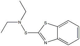 N,N-Diethylbenzothiazole-2-sulfenamide Struktur