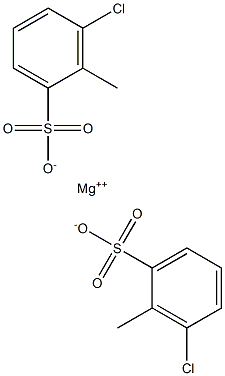 Bis(3-chloro-2-methylbenzenesulfonic acid)magnesium salt Struktur