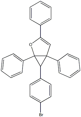 1,3,5-Triphenyl-6-(4-bromophenyl)-2-oxabicyclo[3.1.0]hex-3-ene Struktur