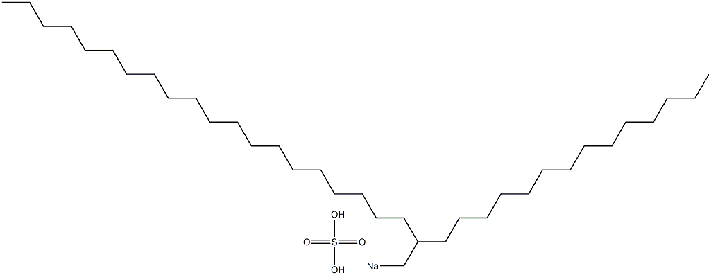 Sulfuric acid 2-tetradecyldocosyl=sodium salt Struktur