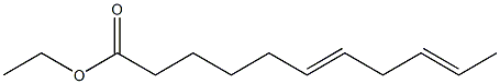 6,9-Undecadienoic acid ethyl ester Struktur