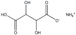 Ammonium hydrogen DL-tartrate Struktur