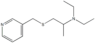 3-[(2-Diethylaminopropylthio)methyl]pyridine Struktur