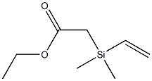 2-[Dimethyl(vinyl)silyl]acetic acid ethyl ester Struktur