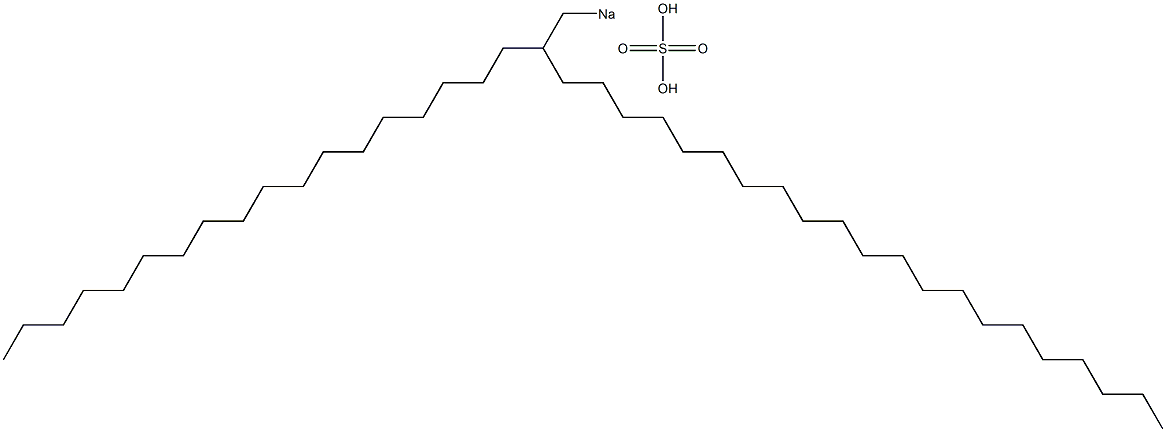 Sulfuric acid 2-octadecyltricosyl=sodium salt Struktur