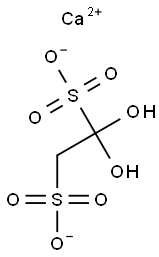 1,1-Dihydroxyethane-1,2-disulfonic acid calcium salt Struktur