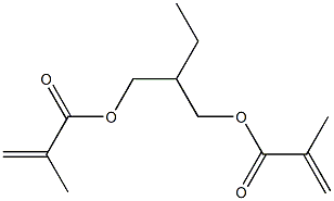 Dimethacrylic acid 2-ethyl-1,3-propanediyl ester Struktur