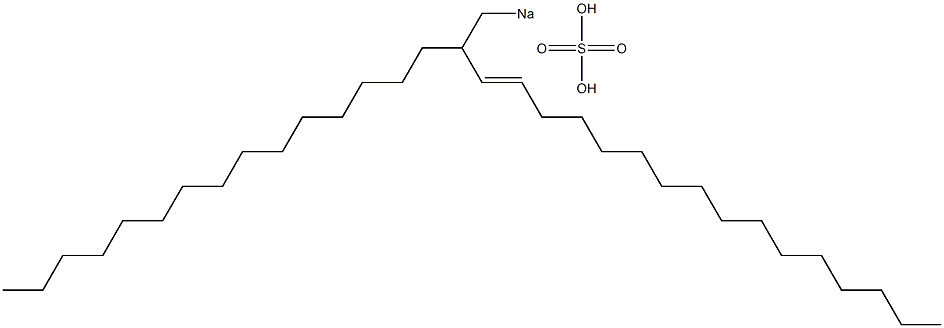 Sulfuric acid 2-pentadecyl-3-octadecenyl=sodium ester salt Struktur