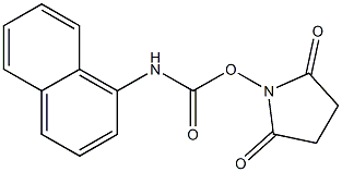 N-(1-Naphtylaminocarbonyloxy)succinimide Struktur