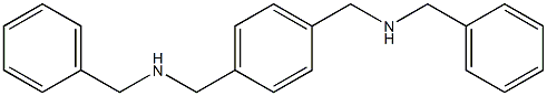 N,N'-(p-Phenylenebismethylene)bis(benzylamine) Struktur