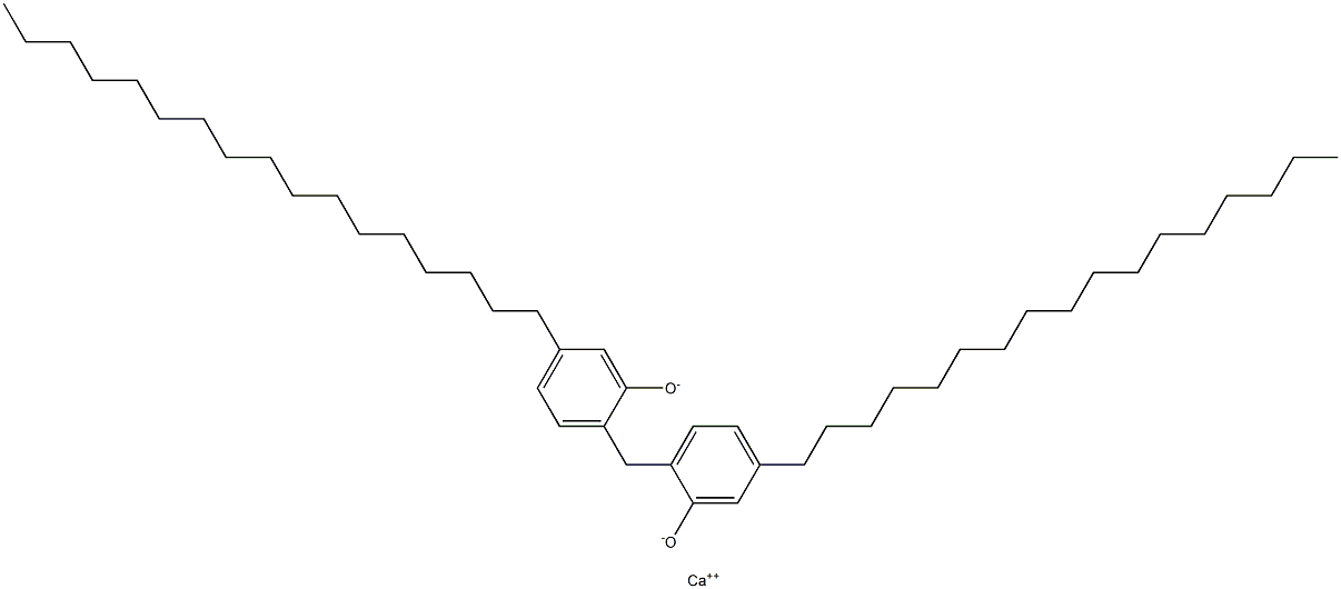 Calcium 2,2'-methylenebis(5-heptadecylphenoxide) Struktur