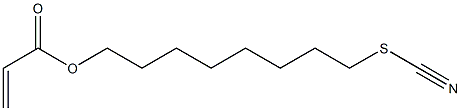 Acrylic acid 8-thiocyanatooctyl ester Struktur