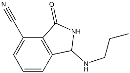 3-Propylamino-7-cyano-2,3-dihydro-1H-isoindol-1-one Struktur