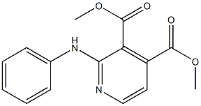 2-(Phenylamino)pyridine-3,4-dicarboxylic acid dimethyl ester Struktur