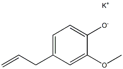 Potassium 4-allyl-2-methoxyphenolate Struktur