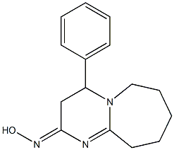 4-Phenyl-4,6,7,8,9,10-hexahydropyrimido[1,2-a]azepin-2(3H)-one oxime Struktur