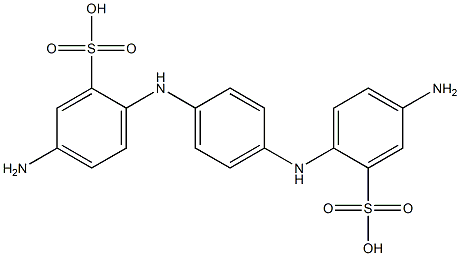 2,2'-(1,4-Phenylenediimino)bis(5-aminobenzenesulfonic acid) Struktur