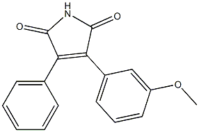 2-(3-Methoxyphenyl)-3-phenylmaleimide Struktur