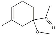 1-(1-Methoxy-3-methyl-3-cyclohexenyl)ethanone Struktur