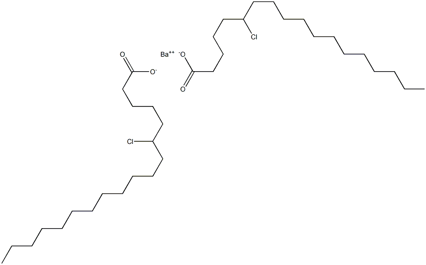 Bis(6-chlorooctadecanoic acid)barium salt Struktur