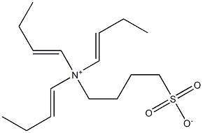 N,N,N-Tri(1-butenyl)-4-sulfonato-1-butanaminium Struktur