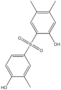 2,4'-Dihydroxy-3',4,5-trimethyl[sulfonylbisbenzene] Struktur