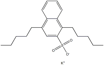 1,4-Dipentyl-2-naphthalenesulfonic acid potassium salt Struktur