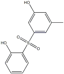 2,3'-Dihydroxy-5'-methyl[sulfonylbisbenzene] Struktur