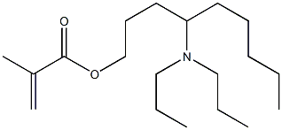 Methacrylic acid 4-(dipropylamino)nonyl ester Struktur