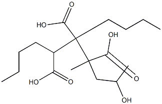 Butane-1,2,3-tricarboxylic acid 3-(2-hydroxypropyl)1,2-dibutyl ester Struktur