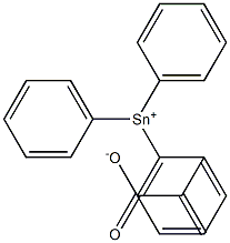 Methacrylic acid triphenyltin(IV) salt Struktur