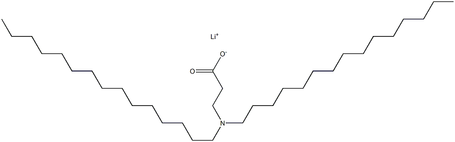 3-(Dipentadecylamino)propanoic acid lithium salt Struktur