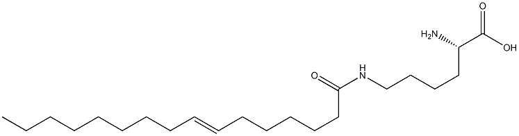 N6-(7-Hexadecenoyl)lysine Struktur