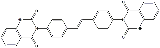 3,3'-[1,2-Ethenediylbis(4,1-phenylene)]bis[quinazoline-2,4(1H,3H)-dione] Struktur