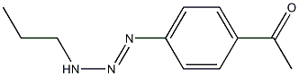 4'-[3-Propyl-1-triazenyl]acetophenone Struktur