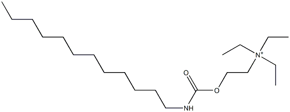 2-[[(Dodecylamino)carbonyl]oxy]-N,N,N-triethylethanaminium Struktur