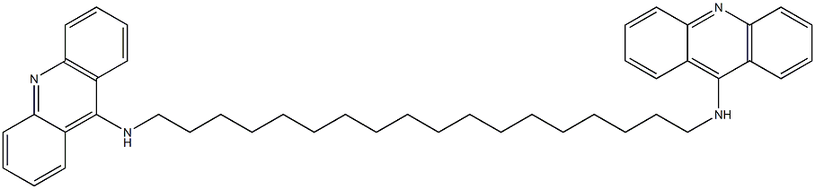 N,N'-Bis(9-acridinyl)-1,18-octadecanediamine Struktur