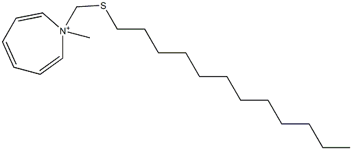 1-[(Dodecylthio)methyl]-1-methyl-1H-azepin-1-ium Struktur