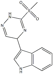 5-(1H-Indol-3-yl)-3-(methylsulfonyl)-2,5-dihydro-1,2,4-triazine Struktur