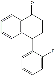 3,4-Dihydro-4-(2-fluorophenyl)naphthalen-1(2H)-one Struktur